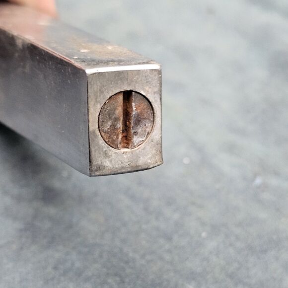 Vintage Safe Vault Door Handle - 5.5" x 1" Stainless Steel Alloy - Picture 2 of 8